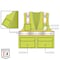Ergodyne Two-Tone Hi-Vis Safety Vest 3XL Class 2 H Back, , Zipper 6 Pockets, 2 Mic Tab, ID Window 8246Z-S - alternate 3